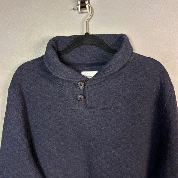 Billy Reid Shawl Collar Sweater XXL Navy Workwear Trim Fit Gentleman Elbow Patch - Picture 8 of 15